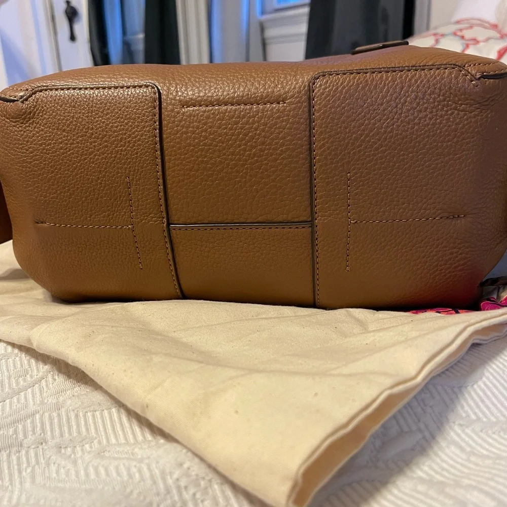 Tory Burch Perry Satchel in Brown Leather - Picture 9 of 13